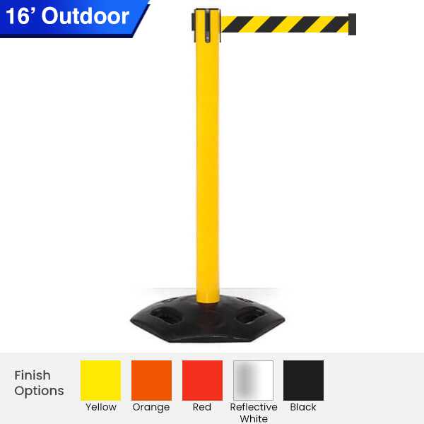 Safety Retractable Belt Barrier Stanchions - 16 Foot Belt | Weather Master Questions & Answers