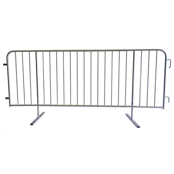 8.5 Foot Heavy Duty Steel Barricades with Flat Bases | Crowd Control Steel Barriers Questions & Answers
